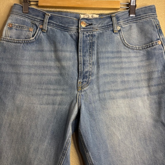 We The Free by Free People Womens Size 31 Maggie Straight Leg Mid Rise Jeans - Picture 3 of 11